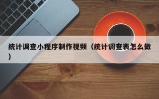 宁夏统计调查小程序制作视频（统计调查表怎么做）