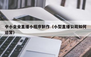 宁夏中小企业直播小程序制作（小型直播公司如何运营）